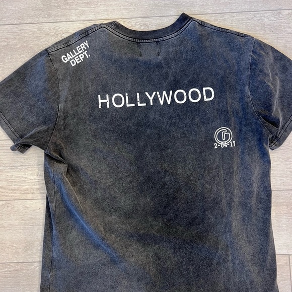 Gallery Dept. Graphic Tee - Black Distressed “File Copy” - Picture 5 of 7